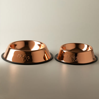 Food Bowl - Single Copper Style - 18cm - Stainless Steel (304)