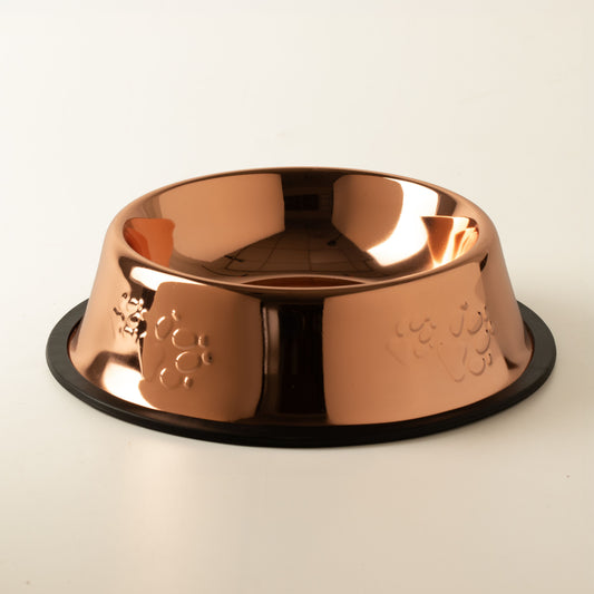 Food Bowl - Single Copper Style - 18cm - Stainless Steel (304)