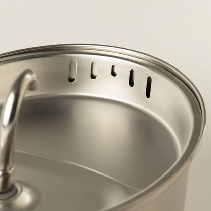 Electric Water Fountain 2.5 Liter - USB - Stainless Steel