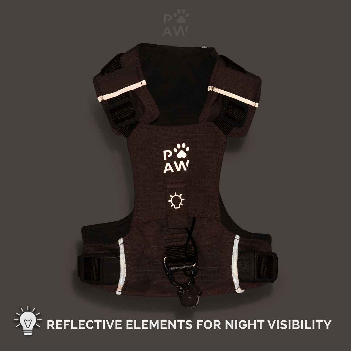 PAW - XS (2-4Kg) Dog Step-in Guardian Harness with Reflective Mesh - Soft Pink - Rose Quartz Charm